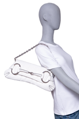 DESAPEGO JULIA FARIA GUCCI HORSEBIT CHAIN MEDIUM SHOULDER WHITE