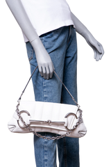 DESAPEGO JULIA FARIA GUCCI HORSEBIT CHAIN MEDIUM SHOULDER WHITE