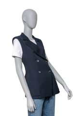 DESAPEGO JULIA FARIA LV LONG NAVY VEST