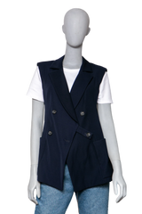 DESAPEGO JULIA FARIA LV LONG NAVY VEST