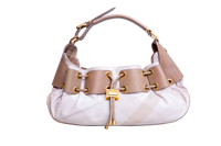 BURBERRY MASON WARRIOR HOBO CANVAS PRORSUM BEIGE