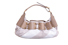 BURBERRY MASON WARRIOR HOBO CANVAS PRORSUM BEIGE
