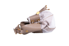 BURBERRY MASON WARRIOR HOBO CANVAS PRORSUM BEIGE