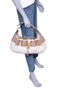 BURBERRY MASON WARRIOR HOBO CANVAS PRORSUM BEIGE