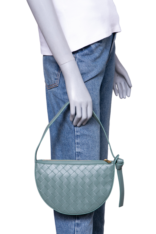 BOTTEGA MINI SUNRISE INTRECCIATO SAGE GREEN