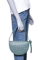 BOTTEGA MINI SUNRISE INTRECCIATO SAGE GREEN