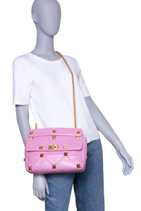 VALENTINO ROMAN STUD LARGE LIGHT PURPLE