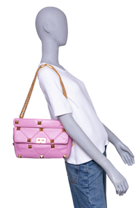 VALENTINO ROMAN STUD LARGE LIGHT PURPLE