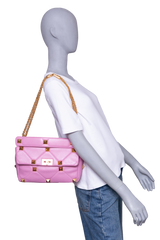 VALENTINO ROMAN STUD LARGE LIGHT PURPLE