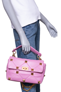 VALENTINO ROMAN STUD LARGE LIGHT PURPLE
