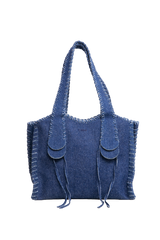 CHLOÉ MONTY MEDIUM TOTE BAG DENIM