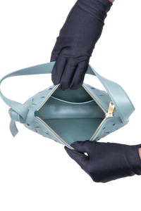 BOTTEGA MINI SUNRISE INTRECCIATO SAGE GREEN