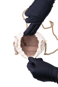 GUCCI BUCKET MINI GG MARMONT OFF WHITE