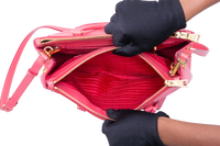 PRADA GALLERIA MEDIUM DOUBLE ZÍPER SAFFIANO PINK