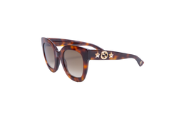 GUCCI CATEYE BEE HAVANA TORTOISE