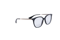 PRADA EYEWEAR SQUARE ACETATE BLACK/METAL SILVER