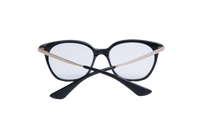 PRADA EYEWEAR SQUARE ACETATE BLACK/METAL SILVER