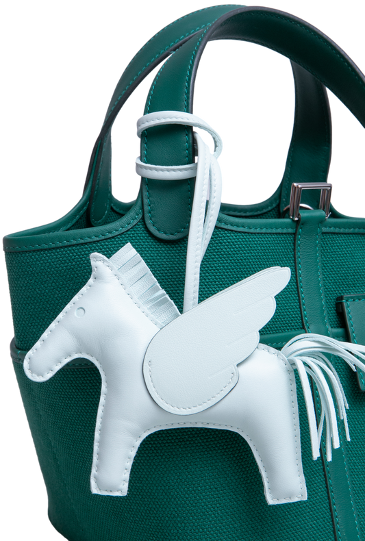 HERMÈS RODEO PEGASE MM CHARM VERT PEPPERMINT