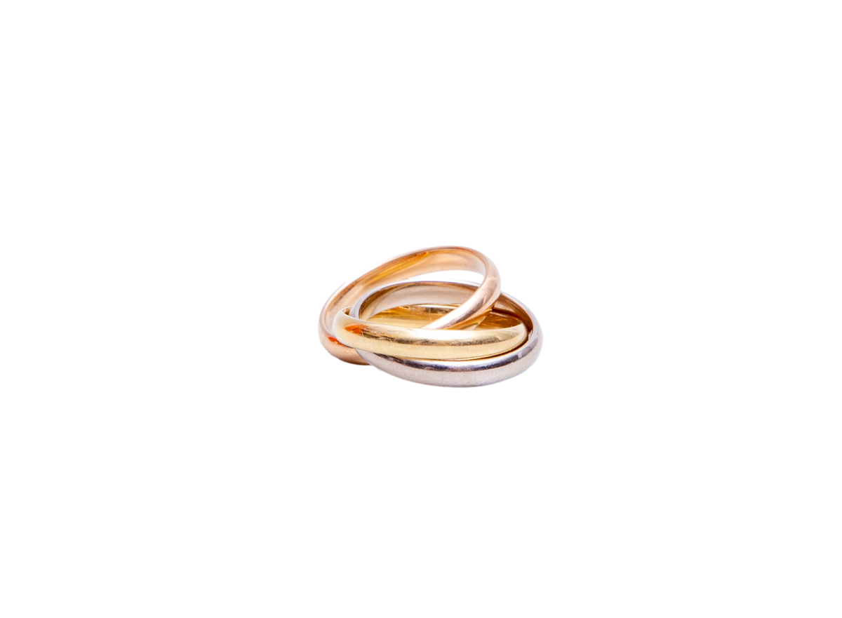 CARTIER RING TRINITY CLASSIC AU WHITE/ROSE/YELLOW
