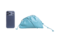BOTTEGA VENETA MINI POUCH CALFSKIN TURQUOISE