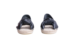 MIU MIU ESPADRILLE NAPPA KNOT BLACK - 38 BR