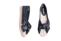 MIU MIU ESPADRILLE NAPPA KNOT BLACK - 38 BR
