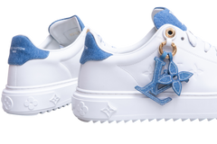 LOUIS VUITTON SNEAKER TIME OUT MONOGRAM WHITE/DENIM - 38 BR