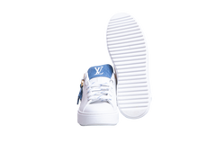 LOUIS VUITTON SNEAKER TIME OUT MONOGRAM WHITE/DENIM - 38 BR
