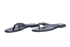 HERMÈS SANDAL MISS CALFSKIN BLACK - 38 BR