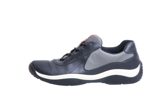 PRADA SNEAKER AMERICA S CUP BLACK/GREY - 38 BR