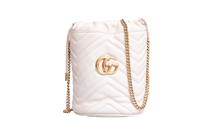 GUCCI BUCKET MINI GG MARMONT OFF WHITE