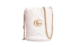 GUCCI BUCKET MINI GG MARMONT OFF WHITE