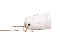 GUCCI BUCKET MINI GG MARMONT OFF WHITE