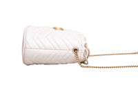 GUCCI BUCKET MINI GG MARMONT OFF WHITE