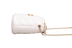 GUCCI BUCKET MINI GG MARMONT OFF WHITE