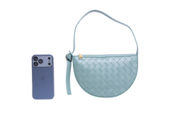 BOTTEGA MINI SUNRISE INTRECCIATO SAGE GREEN