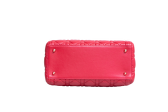 DIOR LADY DIOR MEDIUM CANNAGE CHERRY RED