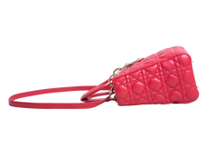 DIOR LADY DIOR MEDIUM CANNAGE CHERRY RED