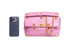 VALENTINO ROMAN STUD LARGE LIGHT PURPLE