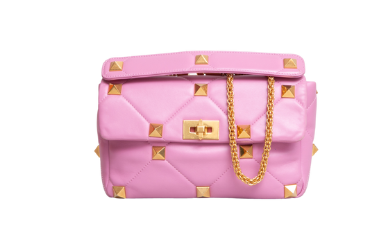 VALENTINO ROMAN STUD LARGE LIGHT PURPLE
