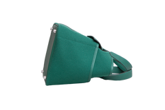 HERMÈS PICOTIN 18 CARGO TOILE GOELAND & SWIFT VERT VERTIGO
