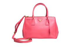 PRADA GALLERIA MEDIUM DOUBLE ZÍPER SAFFIANO PINK