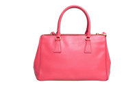 PRADA GALLERIA MEDIUM DOUBLE ZÍPER SAFFIANO PINK
