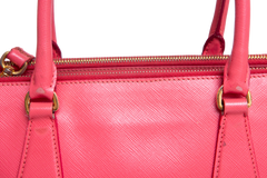 PRADA GALLERIA MEDIUM DOUBLE ZÍPER SAFFIANO PINK