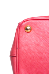 PRADA GALLERIA MEDIUM DOUBLE ZÍPER SAFFIANO PINK
