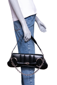 GUCCI HORSEBIT CHAIN MEDIUM BLACK