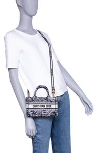 DIOR MINI BOOK TOTE TOILE DE JOUY