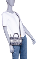DIOR MINI BOOK TOTE TOILE DE JOUY
