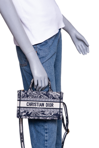 DIOR MINI BOOK TOTE TOILE DE JOUY
