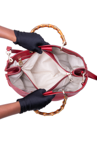 GUCCI BAMBOO SHOPPER LARGE RED